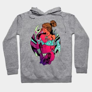 Blue Red Blend Scorpio Beauty Hoodie